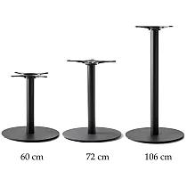 Schweres zentrales Tischbein aus Stahl, für Tischplatten mit einem Durchmesser von bis zu 100 cm, für Couchtische, Esstische oder Stehtische, in jeder RAL-Farbe