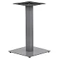 Metalen tafelonderstel van staal, kleur grijs, afmetingen voet: 45 x 45 cm, hoogte 72,5 cm, gewicht 16,8 kg, voor oppervlakken tot 70x70 cm