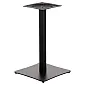 Base de table en métal noir en acier, 45x45 cm, hauteur 73 cm, pour surfaces jusqu'à 70x70 cm