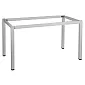 Tischgestell aus Metall mit quadratischen Beinen, Größe 136x66 cm, Höhe 72,5 cm, verschiedene Gestellfarben