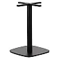 Pied de table central en métal, coloris noir, dimensions base 55x55 cm, hauteur 73 cm
