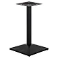 Zentrales Tischbein aus Metall, schwarze Farbe, Basismaße 50x50 cm, Höhe 73 cm
