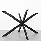 Cadre de table démontable en métal 3D Spider en acier, coloris noir, hauteur 71 cm, dimensions 120x80 cm