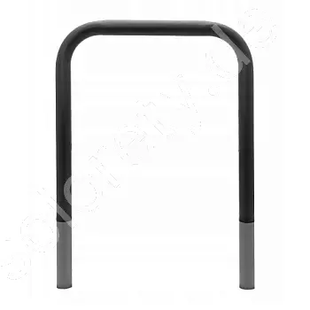 Metalen fietsenstalling voor buiten van staal, beton verankerd, kleur zwart, afmeting 80x80 cm