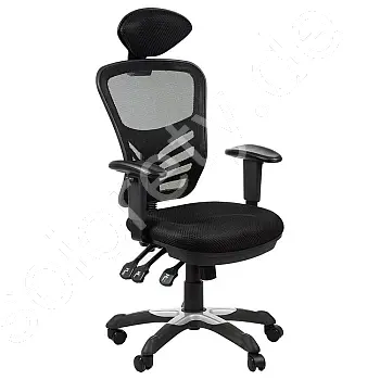 Chaise de bureau confortable avec dossier en maille respirante de couleur noire, grise, rouge ou verte, SCBGRG1