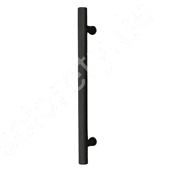 Poignée longue en acier noir avec tige ronde pour portes coulissantes ou façades de meubles, hauteur 40 cm ou 60 cm, poids 580 ou 680 grammes, lot de 2 pcs