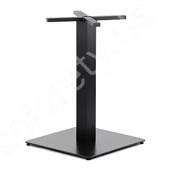 Metalen tafelonderstel van staal, afmetingen voet: 50x50 cm, hoogte 73 cm, gewicht 17,5 kg