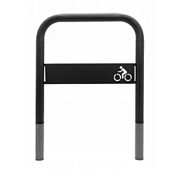 Fahrradständer zum Betonieren, schwarze Farbe, Größe 80x80 cm