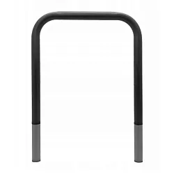 Support de stationnement pour vélos en métal dextérieur en acier, ancré dans du béton, couleur noire, taille 80x80 cm