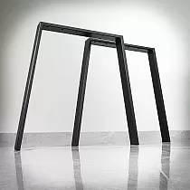 Metalen tafelpoten PI van staal, afmeting 75x72cm, 2 st. set