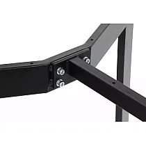 Cadre de table réglable en longueur de couleur noire ou grise, réglage en hauteur 105,5-145,5 cm, profondeur 78 cm, hauteur 72,5 cm