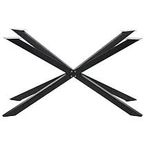 Schraubbarer 3D-Tischrahmen aus Metall Spider, Farbe schwarz, Höhe 72,5 cm, Maße 130x68 cm