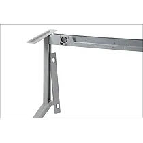Cadre de table en métal réglable en largeur en acier, hauteur 72,5 cm, largeur 119-159 cm