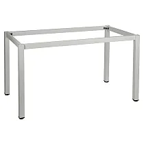 Tischgestell aus Metall mit quadratischen Beinen, Größe 136x76 cm, Höhe 72,5 cm, verschiedene Gestellfarben