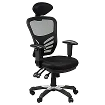 Comfortabele bureaustoel met ademende netrug in zwarte, grijze, rode of groene kleur, SCBGRG1