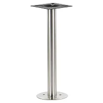 Zentrales Tischbein aus Metall, am Boden befestigt, Durchmesser 25 cm