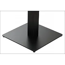 Mittleres Tischbein aus Metall, schwarze Farbe, Sockelmaße 50x50 cm, Höhe 110 cm