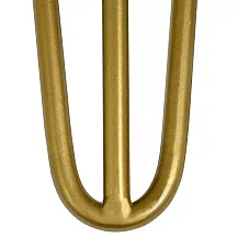 Elegante Hairpin-type poten voor een salontafel gemaakt van drie Ø12 mm stalen staven, hoogte 43 cm - set van 4 poten, kleuren zwart, wit, grijs, goud
