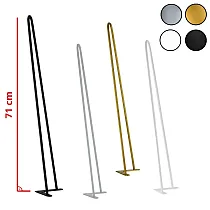 Haarnadel-Metalltischbeine aus 2 Stangen, Durchmesser 12 mm, Höhe 71 cm - Set mit 4 Beinen