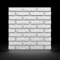Panneaux muraux décoratifs 3D en polystyrène effet brique 60x60 cm, 16 pièces dans un ensemble 5,76 m2