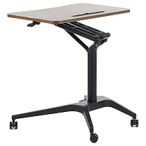Table à hauteur réglable, hauteur de table 73,5 - 104 cm, largeur de base 71 cm, dimensions de surface 72x48 cm, différentes combinaisons de couleurs