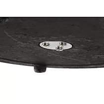 Pied de table central en métal, noir, Ø40 cm, hauteur 71,5 cm