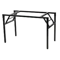Structure métallique pliante pour tables, en acier, couleur noir ou gris, dimensions 156x76 cm