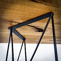 Edel aussehendes Metall-Tischbein aus Stahl, Maße 75x72cm, 2 Beine inklusive