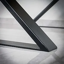 X-type metalen tafelpoten, afmetingen 40x45cm, 60x40cm of 80x45cm, 2 poten in set