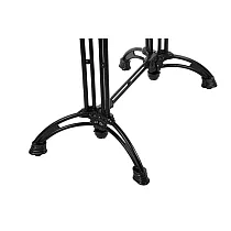 Base de table en fonte double avec support central, couleur noire, base 82x51 cm, hauteur 73 cm