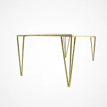 Goudkleurige decoratieve metalen tafelpoten 42, 72 cm - set van 4 poten